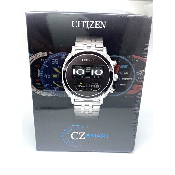 Citizen Men's Watch MX1000-52X CZ Smart Smartwatch Black Dial Stainless Steel - Picture 1 of 7